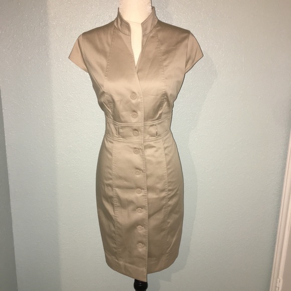 calvin klein khaki dress